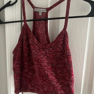 Charlotte Russe red crop tank top
